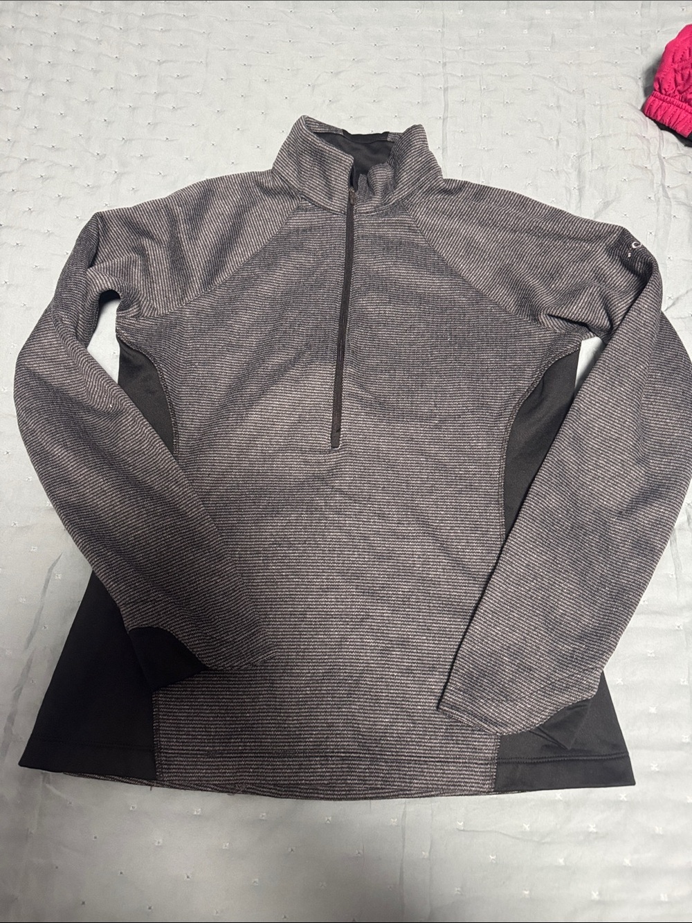 Columbia Men's Gray Zip-Up Performance Pullover